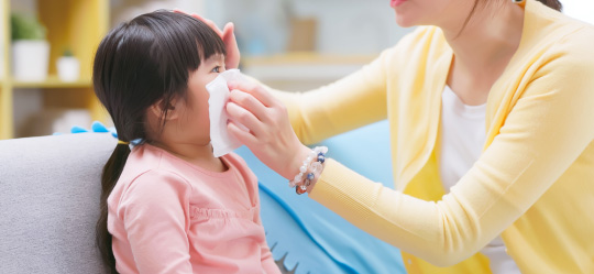 アレルギーに悩む親子