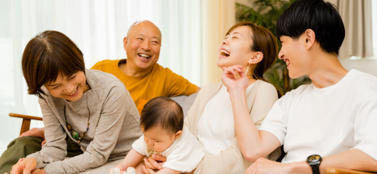 三世代の家族