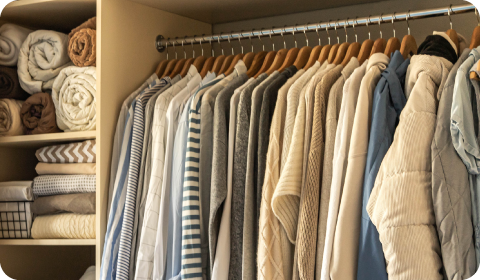 クローゼットの写真