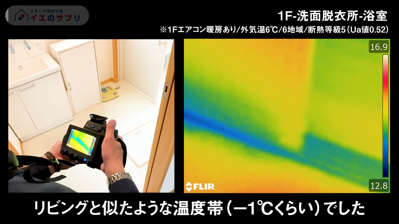 リビングと似たような温度帯(-1℃くらい)でした