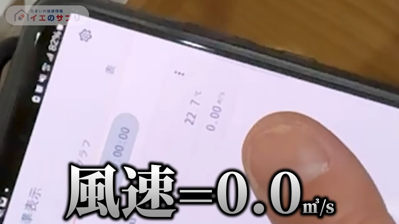 風速0.0㎥/s