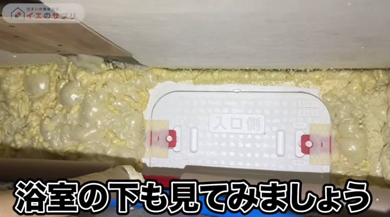 浴室の下も見てみましょう