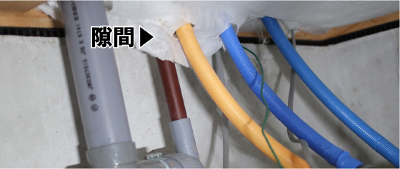 床下の断熱気密欠損