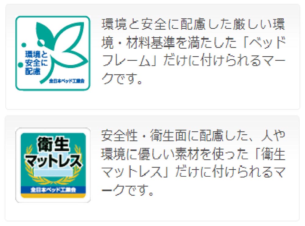 ベッド・マットレスのホルムアルデヒド基準