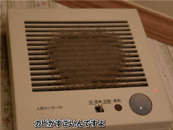 パイプファン 掃除前